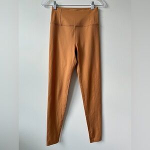 Girlfriend Collective Ribbed Compressive Leggings Brown size Small EUC